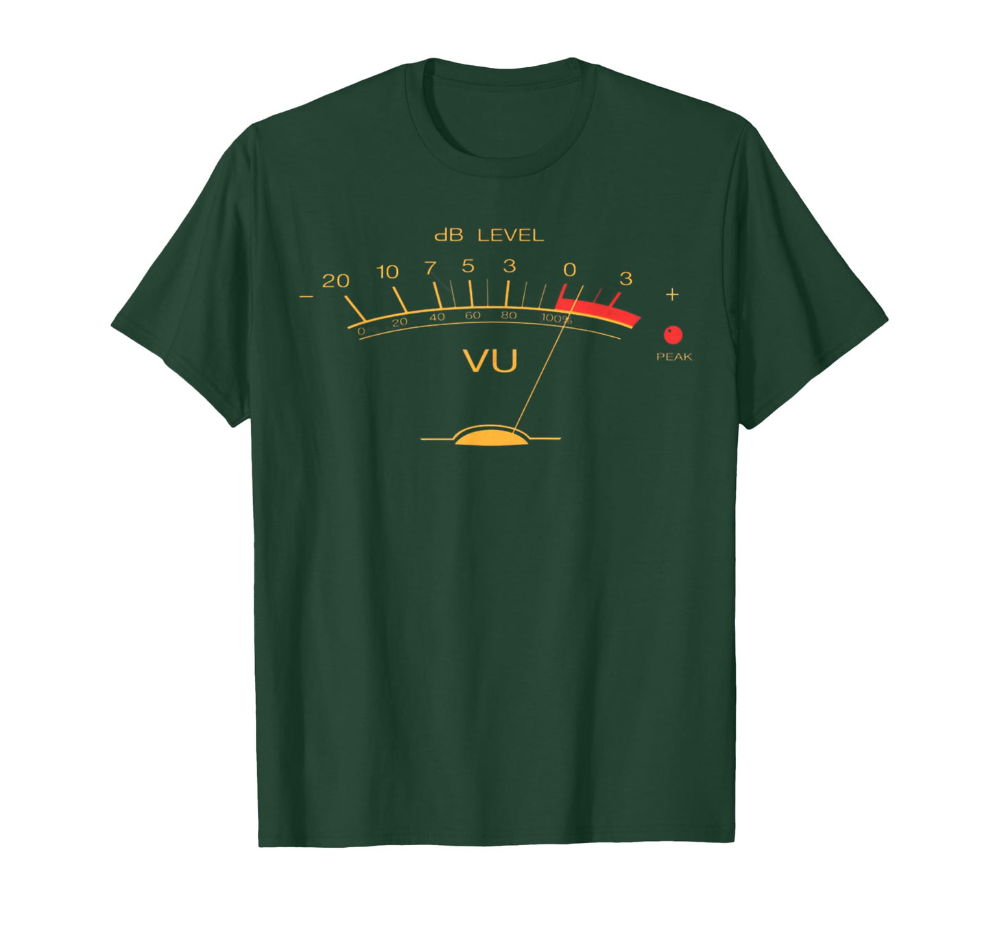 Audio Engineer Retro VU Meter Hi-Fi Vintage Stereo Music T-Shirt