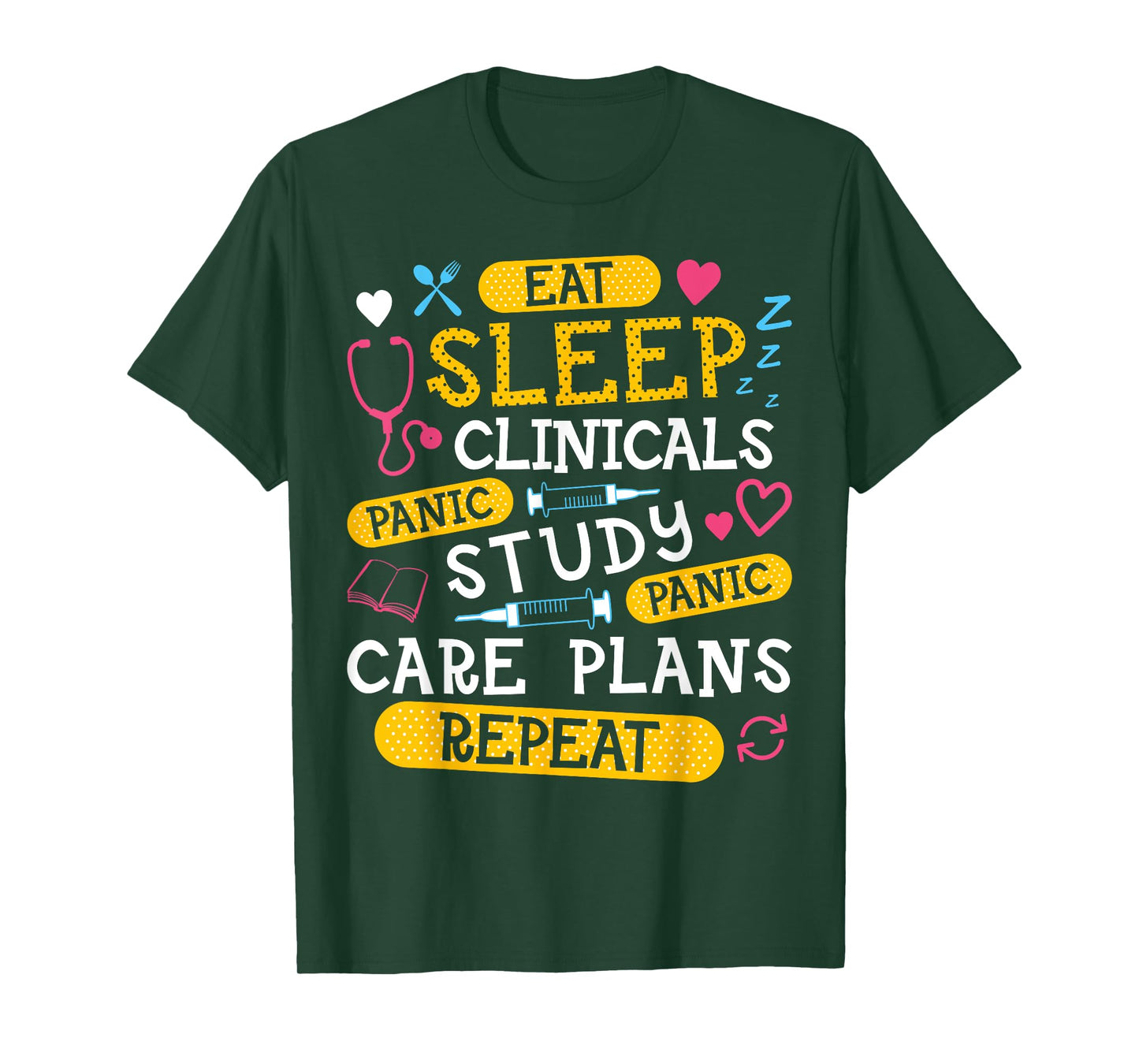 Clinicals Nurse Funny RN Nursing School Women CNA LPN Nurses T-Shirt