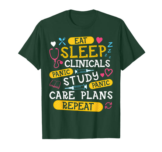 Clinicals Nurse Funny RN Nursing School Women CNA LPN Nurses T-Shirt