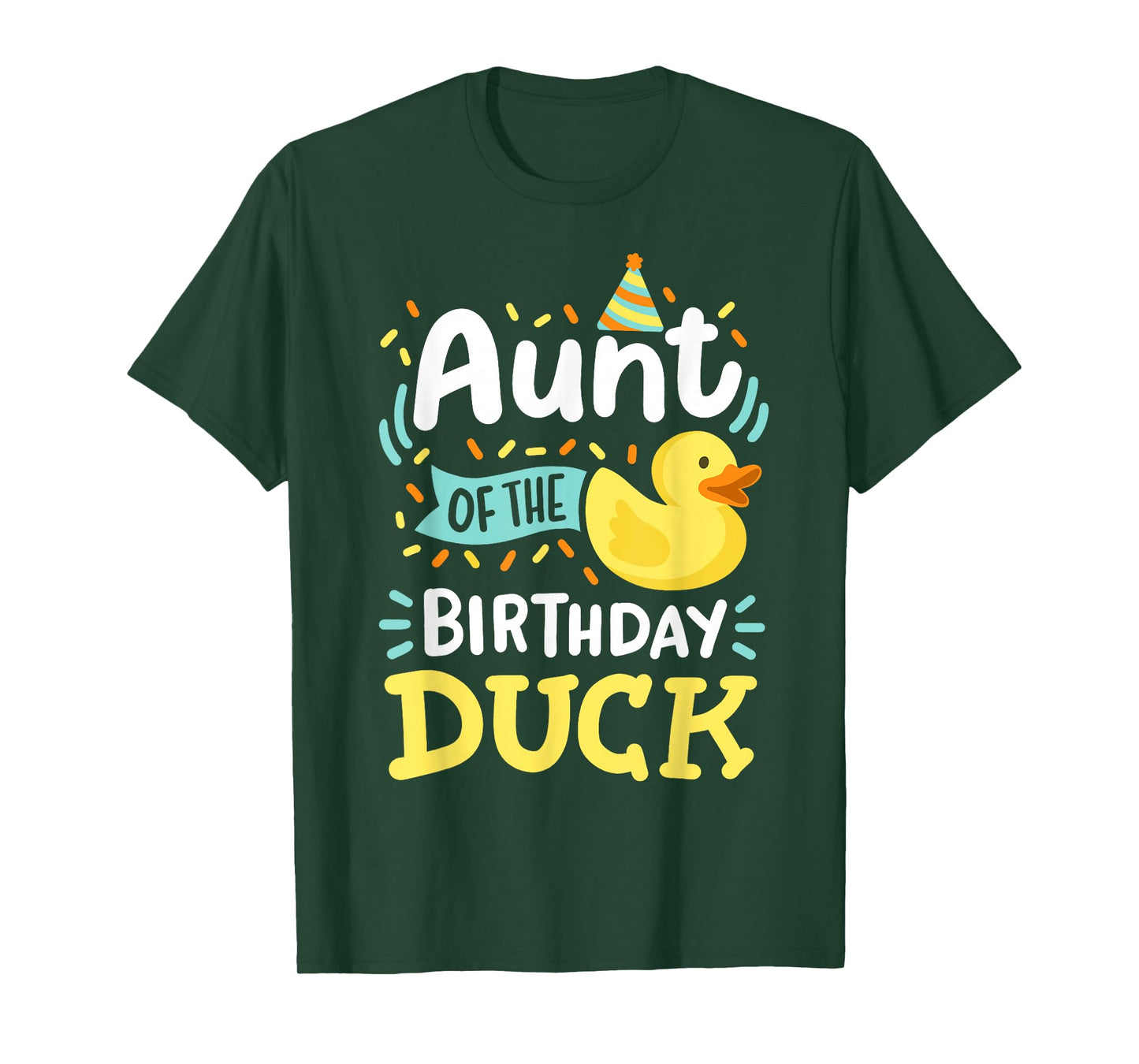 Aunt Of The Birthday Duck Boy Rubber Duck Bday Family T-Shirt
