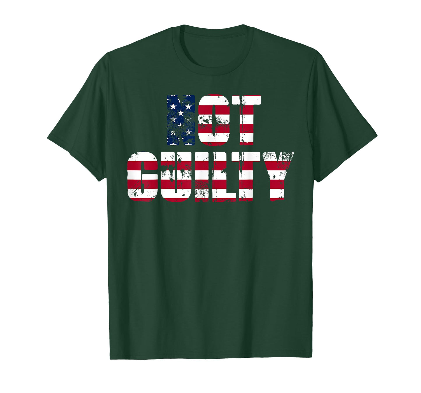 Not Guilty American Flag Women Men T-Shirt