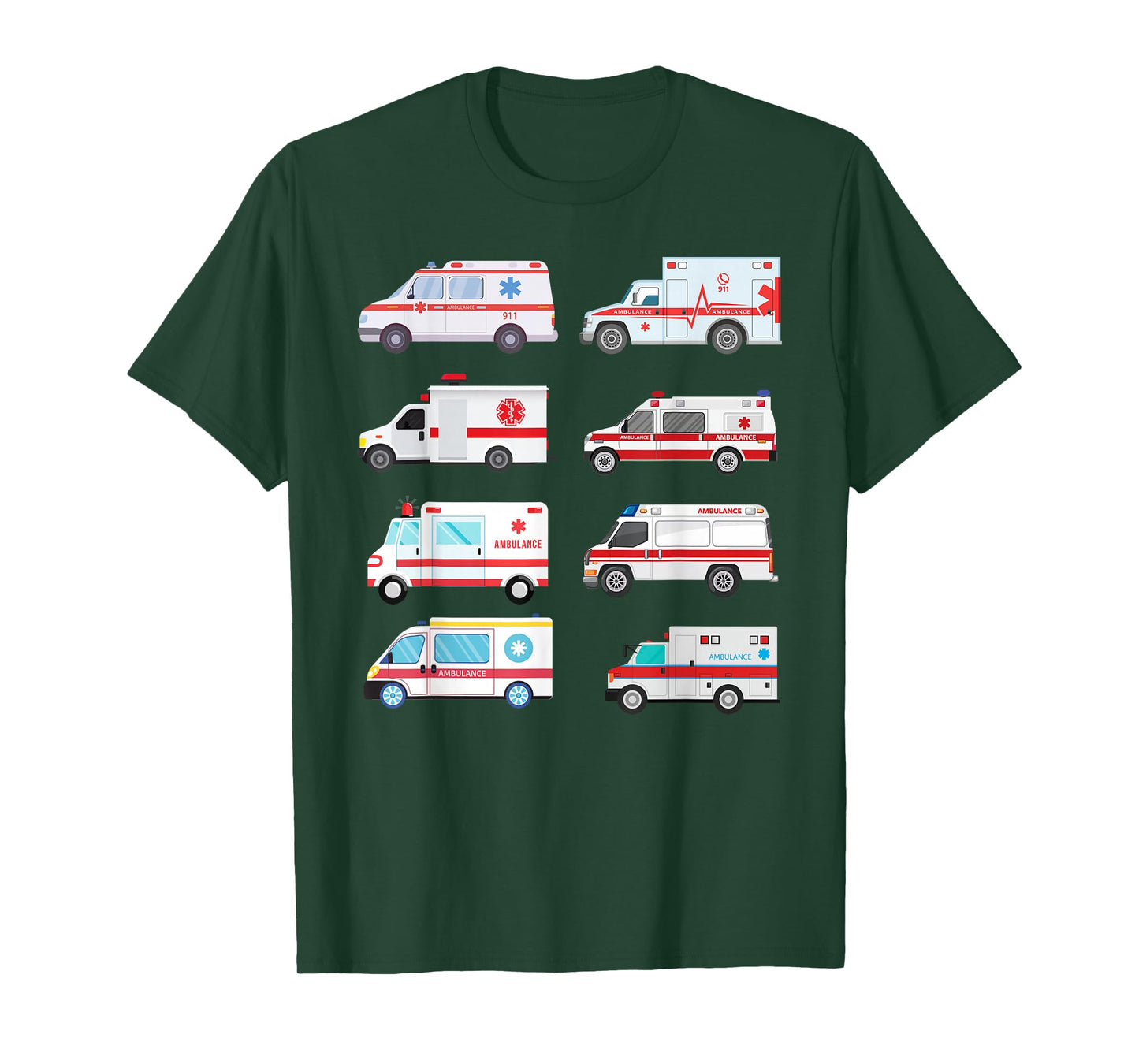 Ambulance Truck Birthday EMT for Boys Girls Toddlers T-Shirt
