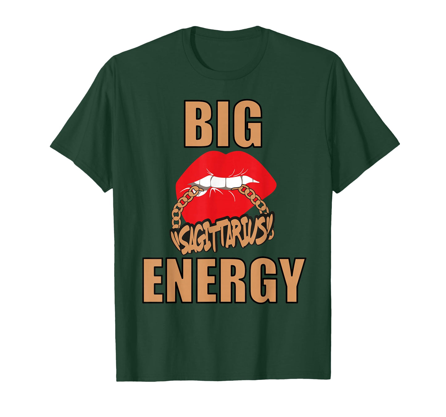 Big Sagittarius Energy Queen Black Women Sexy Melanin Vibes T-Shirt