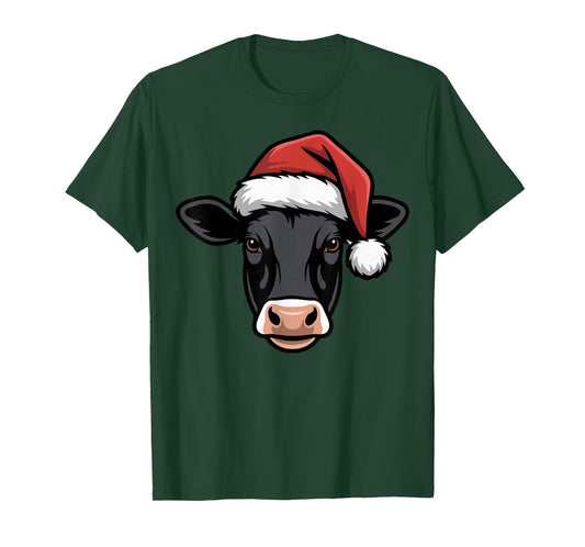 Angus Cow Christmas Beef Cattle Ugly Xmas Sweater Festive T-Shirt