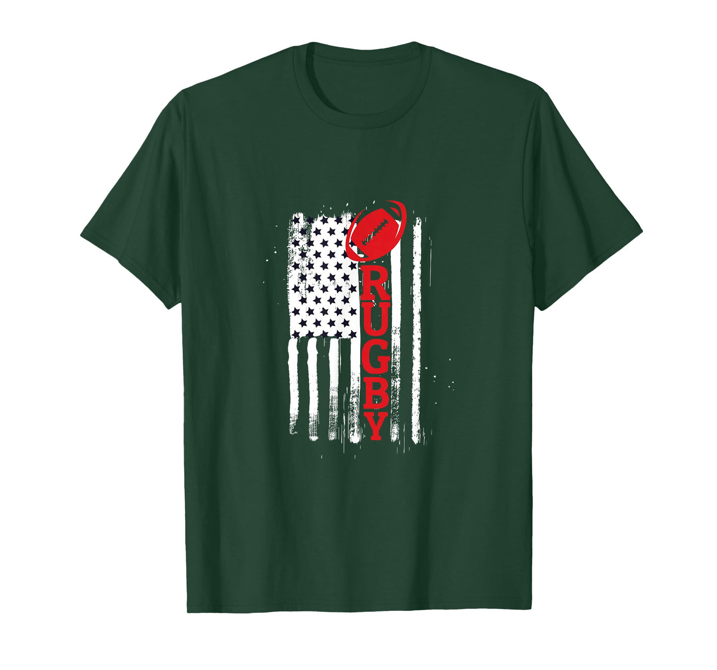 USA Flags Rugby Vintage Gift Fun T-Shirt
