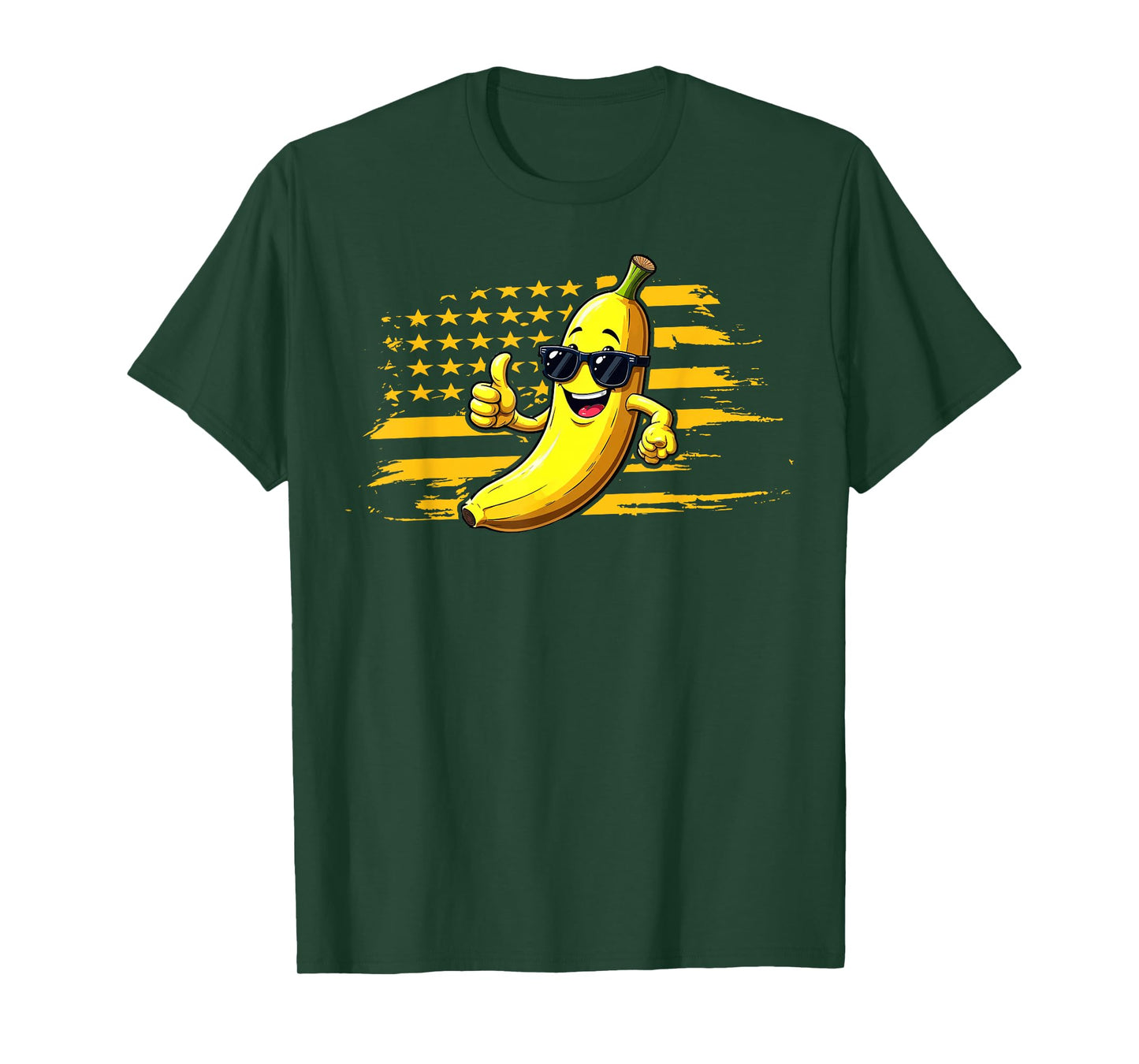 Graphic Bananas Proud Name Retro American Flag Bananas Lover T-Shirt