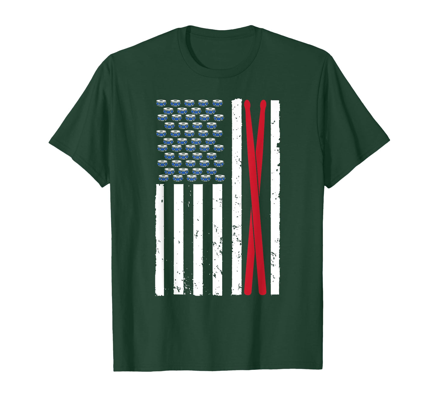 Cool Drummer Art For Men Women Drumming Percussion Drumstick T-Shirt