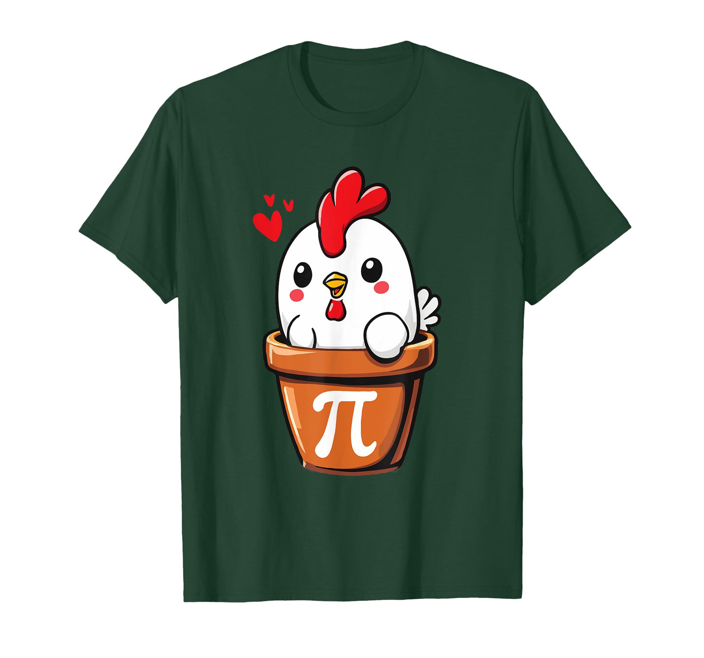 Chicken Pot Pie Funny School Math Puns Chicken Pot Pi T-Shirt