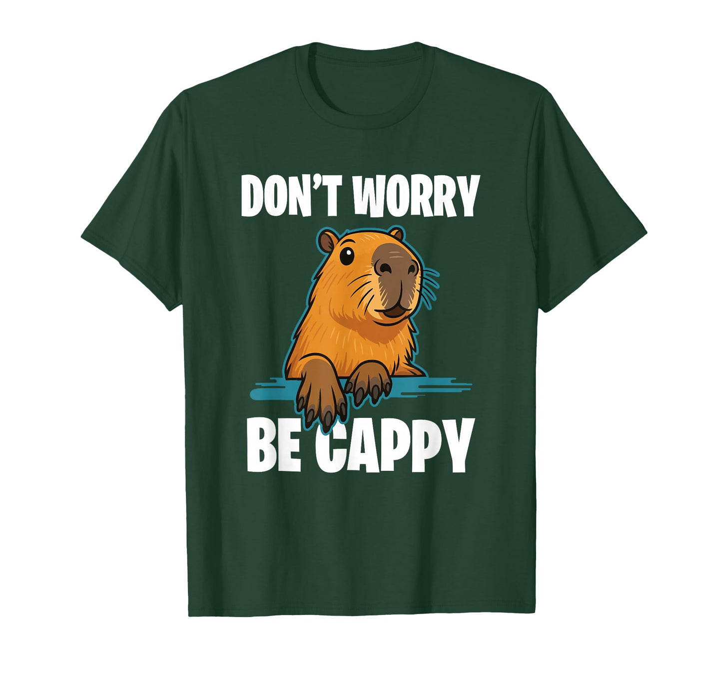 Novelty Graphic Men Women Kids Funny Capybara T-Shirt