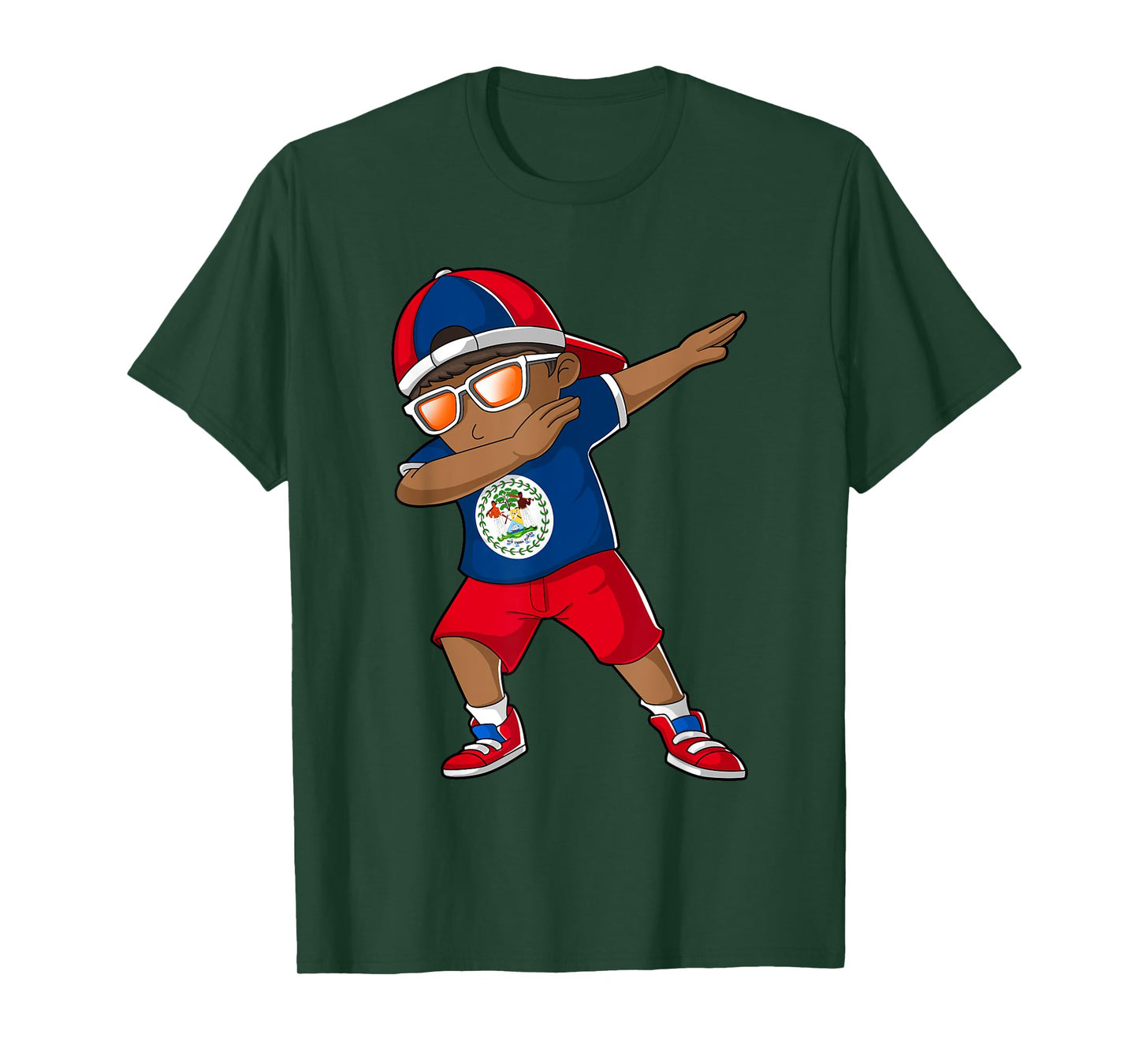 Belizean Boy Belize Kid Patriotism Roots Heritage T-Shirt