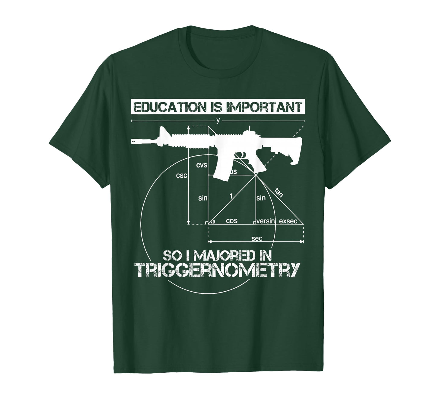 Education Is Important So I Majored In Triggernometry T-Shirt