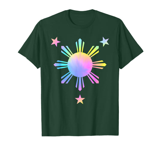 Tie Dye Philippines Flag Cute Filipino Pinoy Filipina Girls T-Shirt