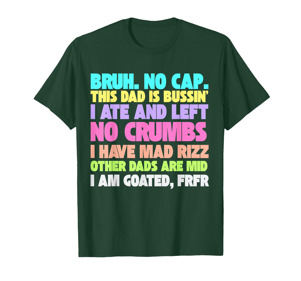 Gen A Slang Fathers Day 2025 Funny Generation Alpha Gag T-Shirt
