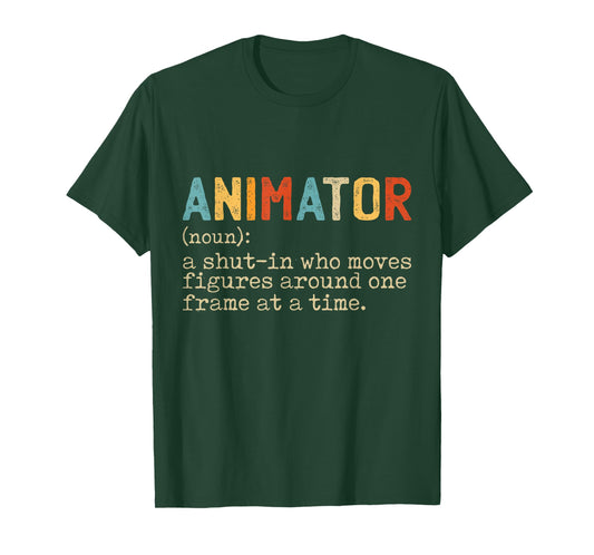 Animation Graphic Artist Gifts & Apparel Unisex Adult Black T-Shirt