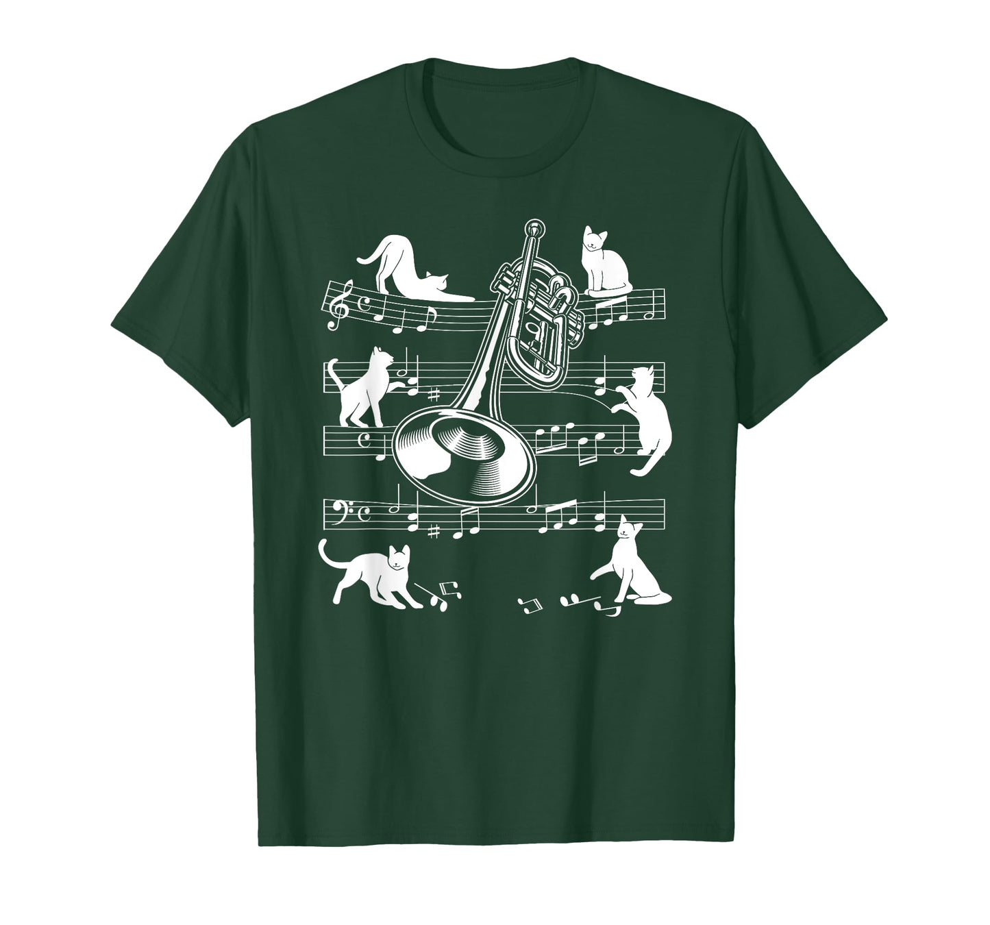 Trumpeter Cats for Cat loving Trumpet player T-Shirt