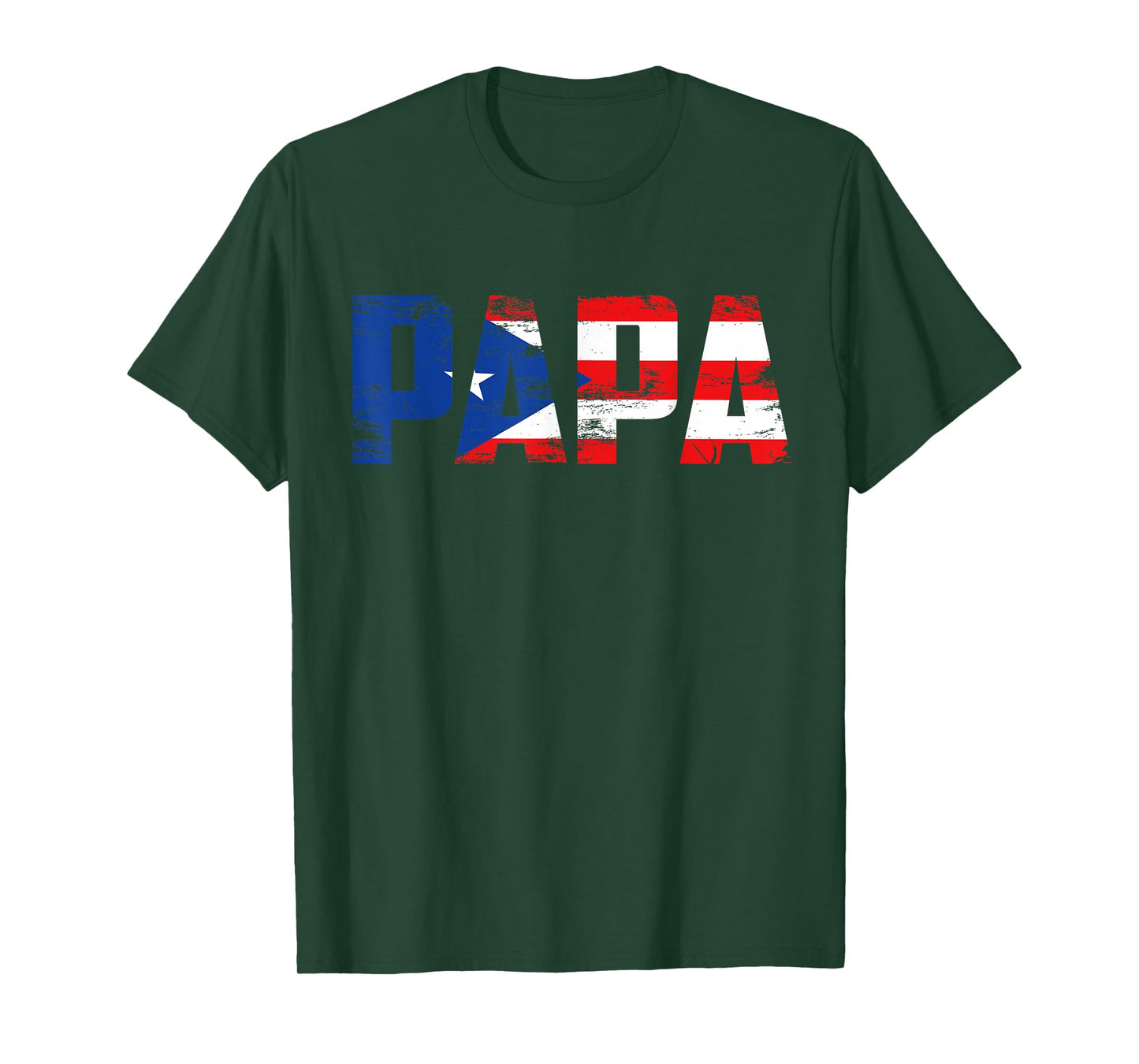 Papa Puerto Rico Flag Pride Fathers Day Puerto Rican Men T-Shirt