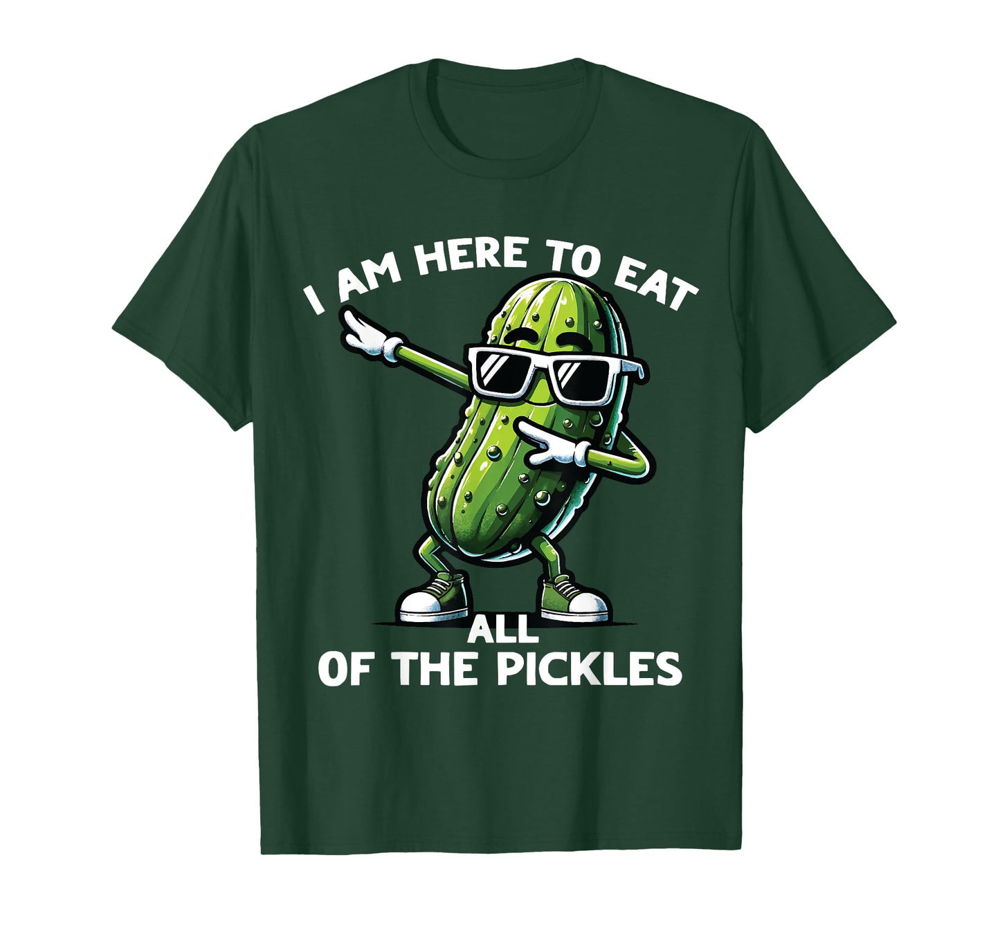 Dabbing Pickle Dancing Cucumber Pickle Food Squad T-Shirt