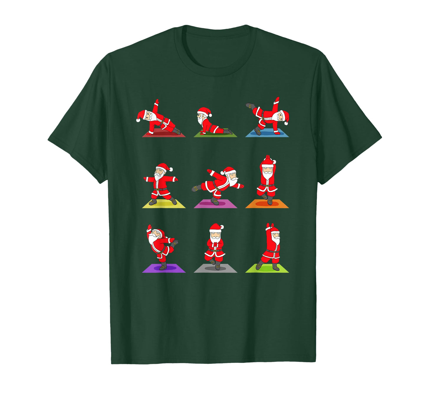 Christmas Yoga Santa Claus Xmas Gift T-Shirt