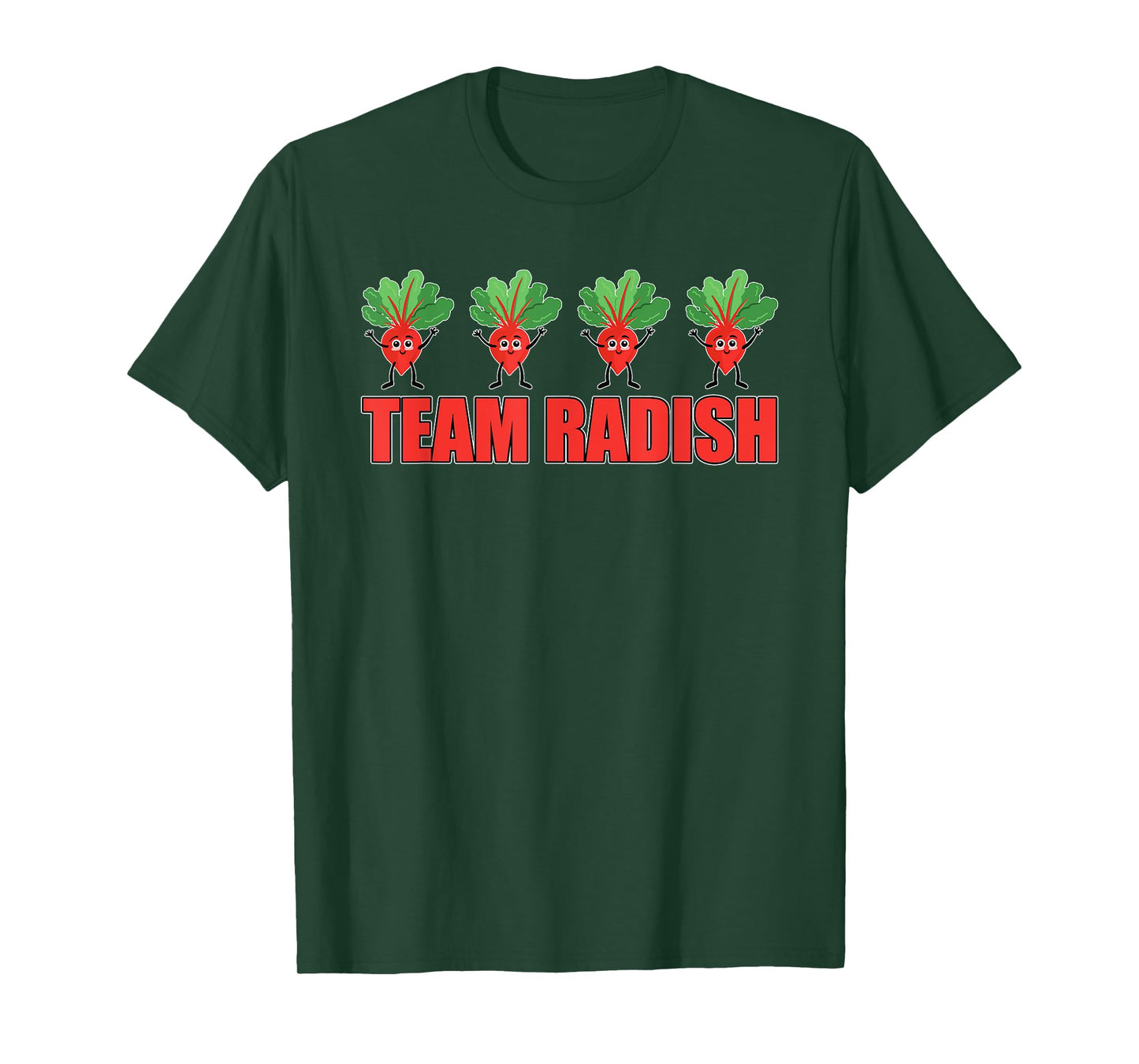 Cute Team Radish Apparel Vegetable Lover Radishes T-Shirt