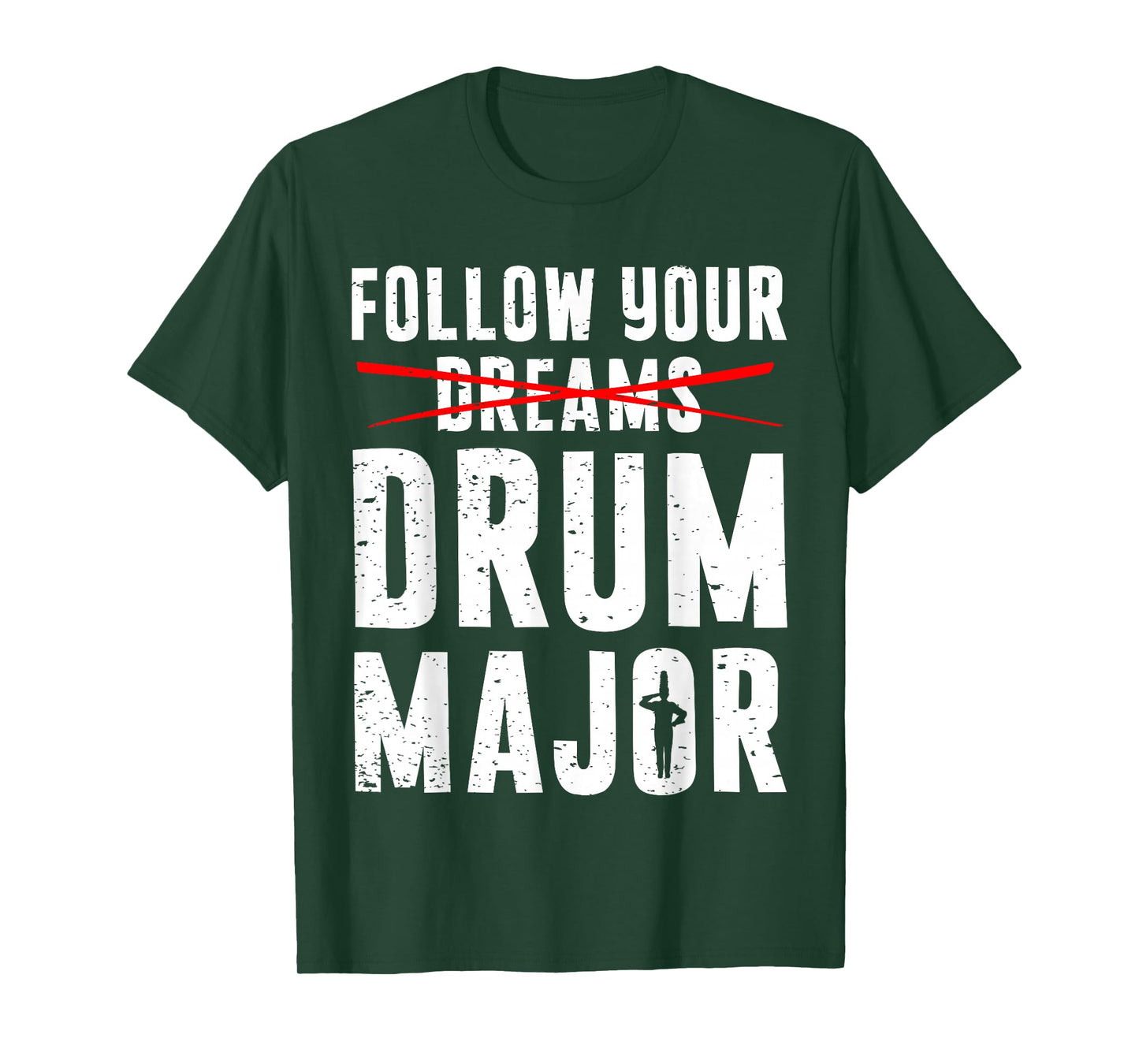 Drumming Instrument Drummer Gift Men Boys Kids Follow Your Dreams Drum Major Funny Marching Band Pun T-Shirt
