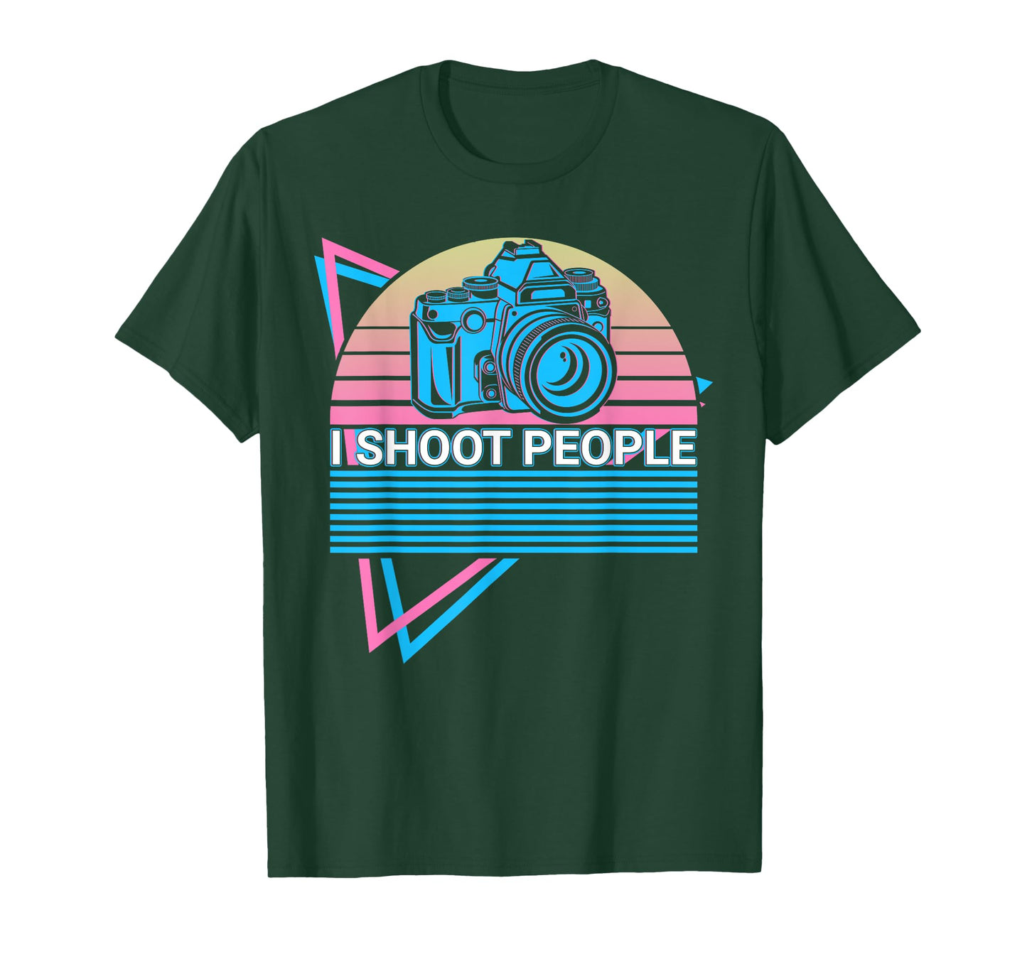 Camera Photography Photographer Retro I Shoot People T-Shirt