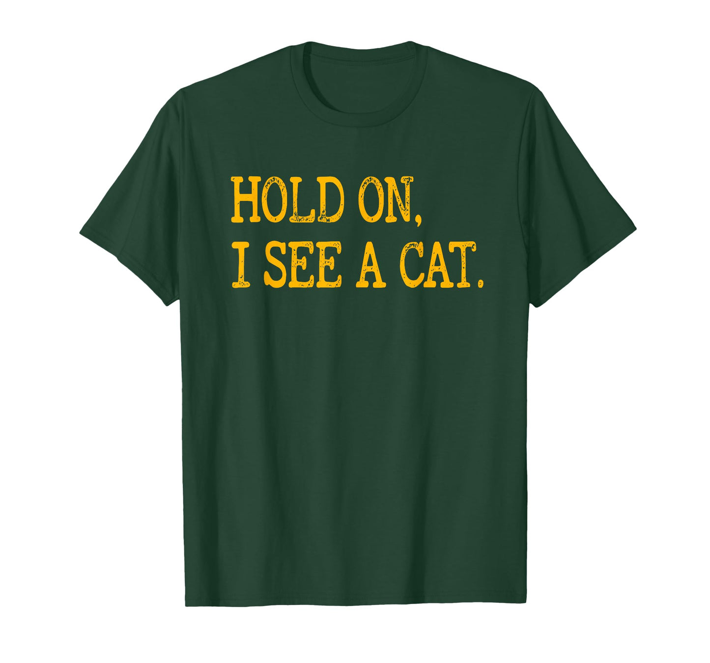 Hold On I See Cat, Funny Cat Lovers Sarcastic Sayings Cats T-Shirt