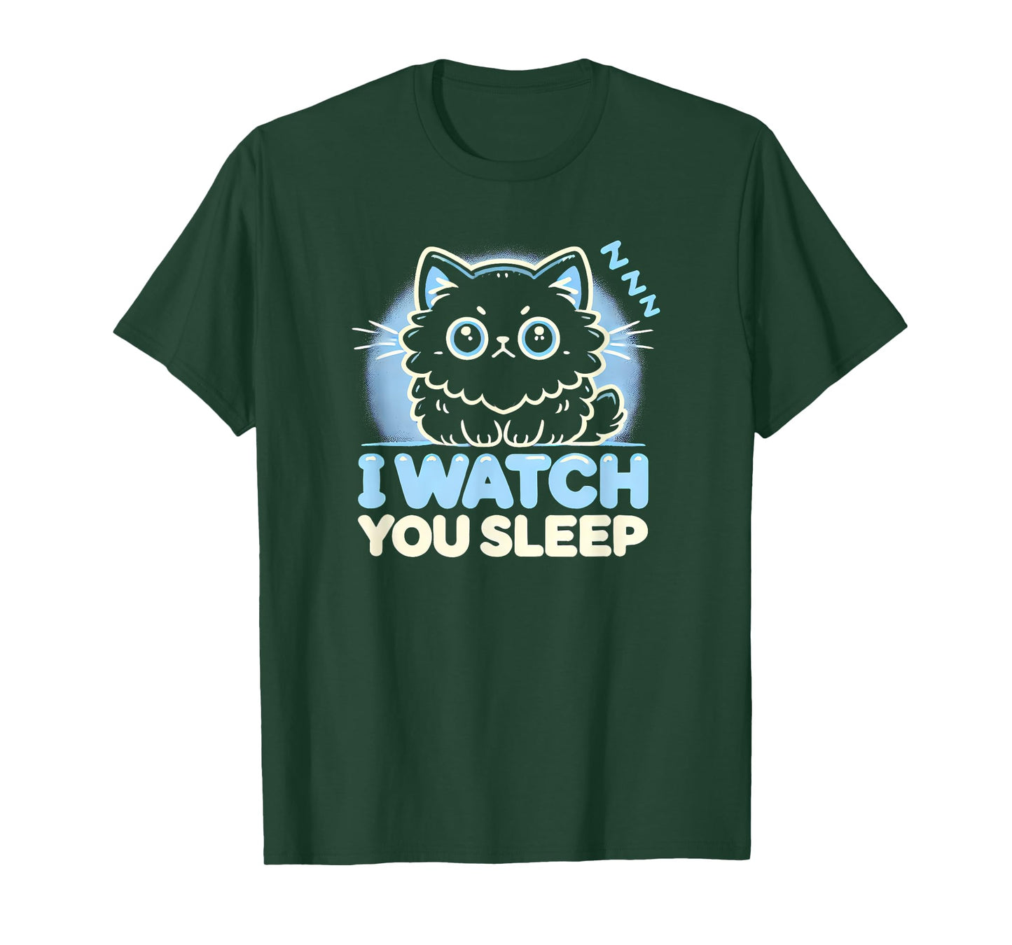 Funny Cat, I watch you Sleep, Love Cats T-Shirt