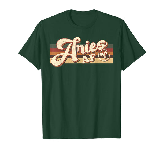 Aries AF Birthday Queen Zodiac Sign Horoscope Womens T-Shirt