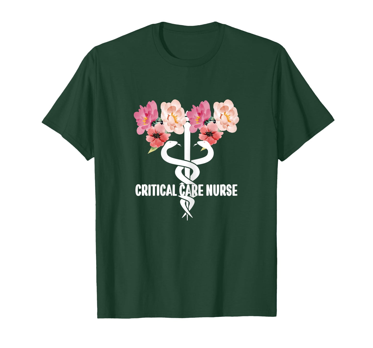 Critical Care Nurse Caduceus ICU RN Critical Care Nursing T-Shirt