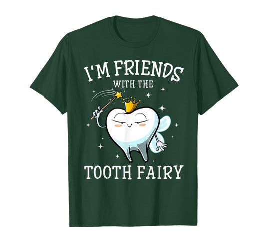 Cool Tooth Fairy Art Men Women Oral Dentist Dental Assistant T-Shirt