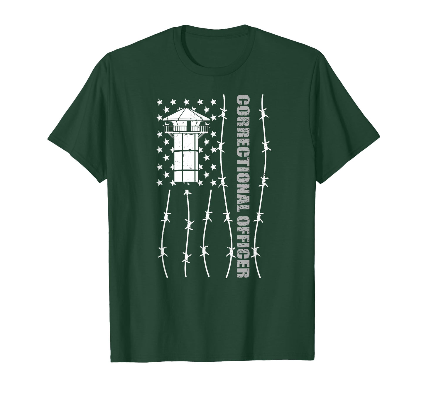 American Flag Correctional Officer - Corrections USA Flag T-Shirt