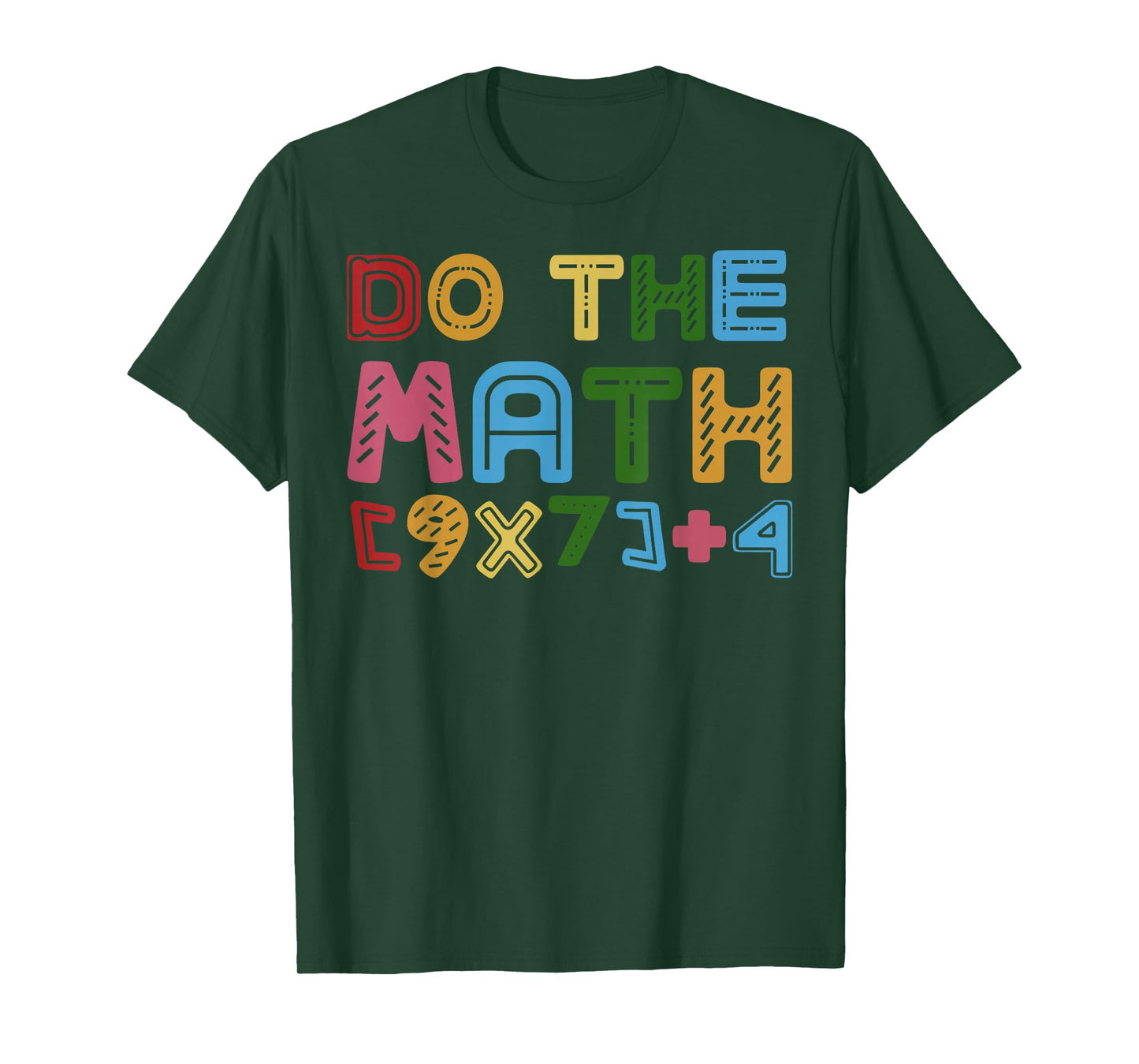 Do The Math Equation Thanksgiving Teacher 67 Six Seven 6 7 T-Shirt