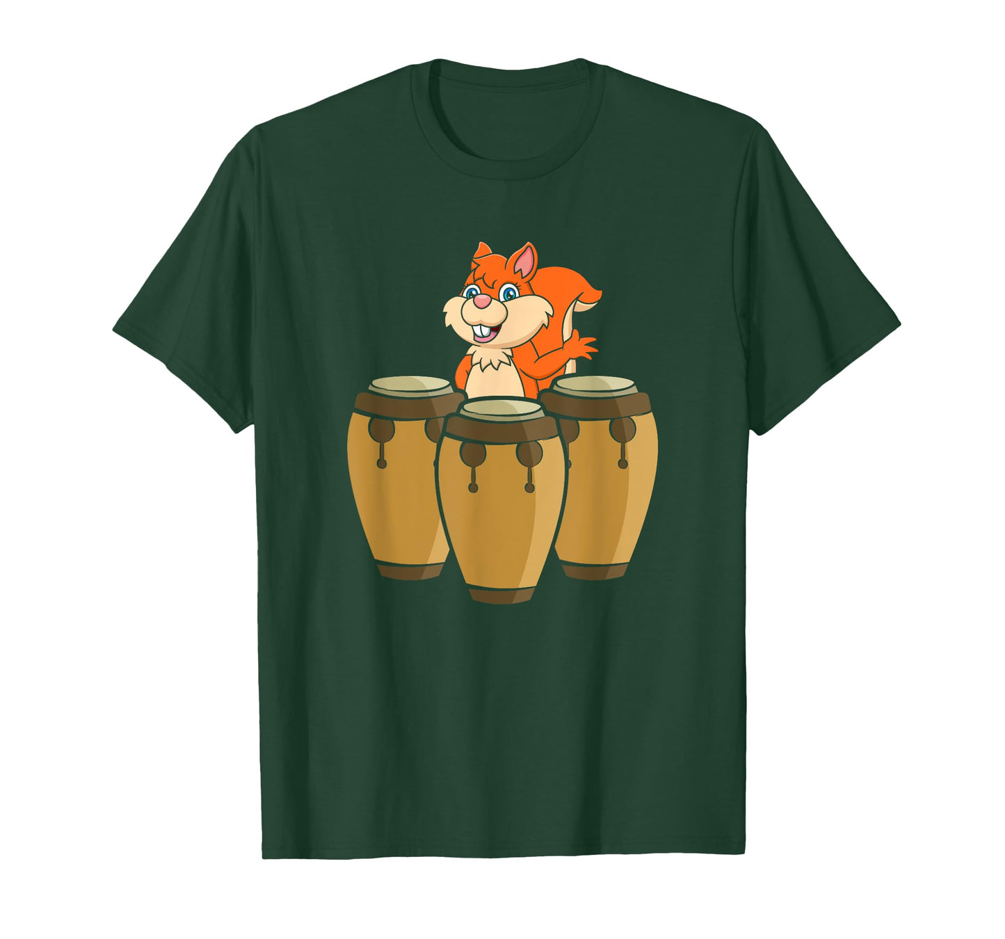 Conga Drummer Squirrel Congas & Squirrel Lover Conga Drummer T-Shirt