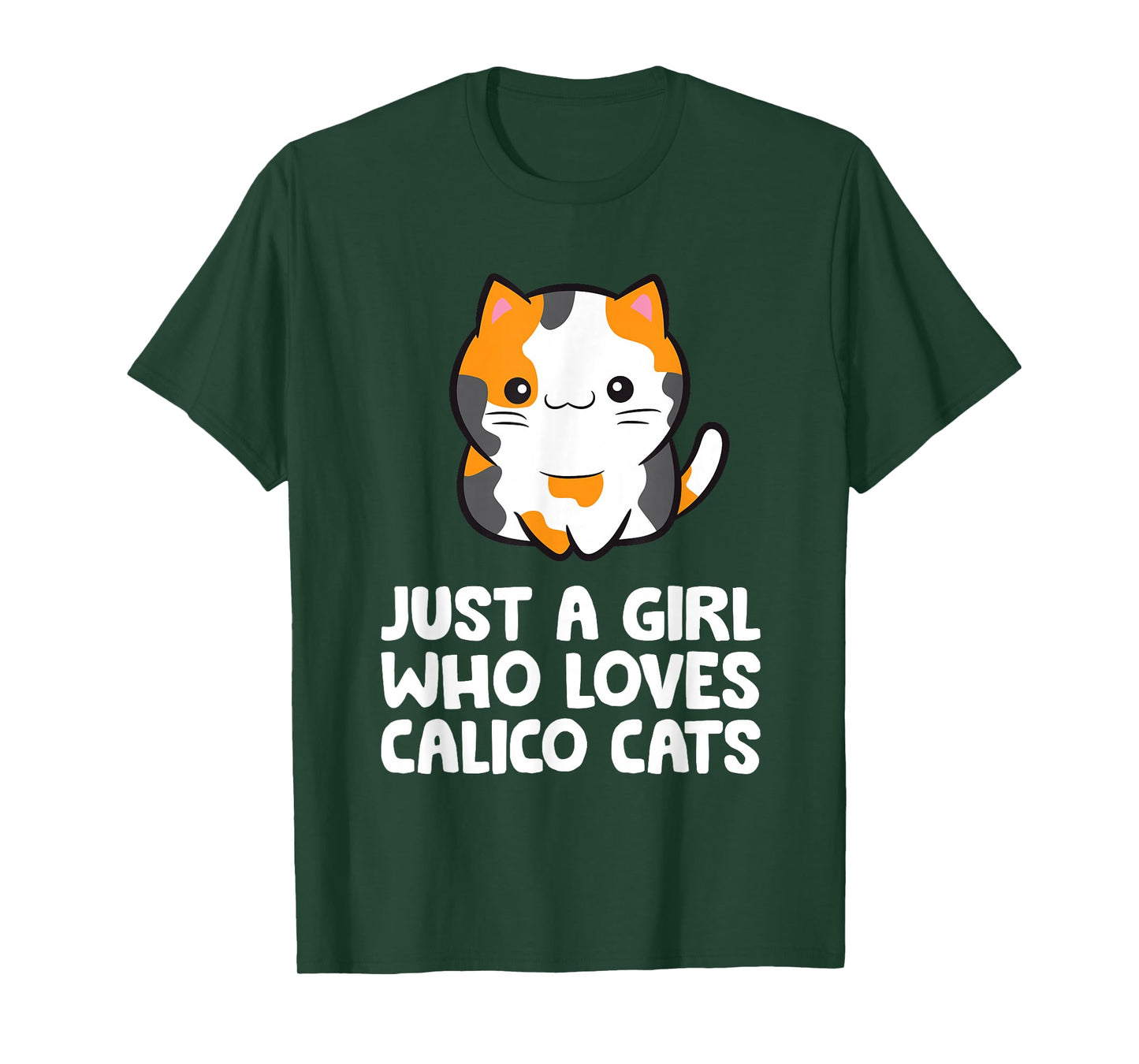 Just a Girl Who Loves Calico Cats T-Shirt