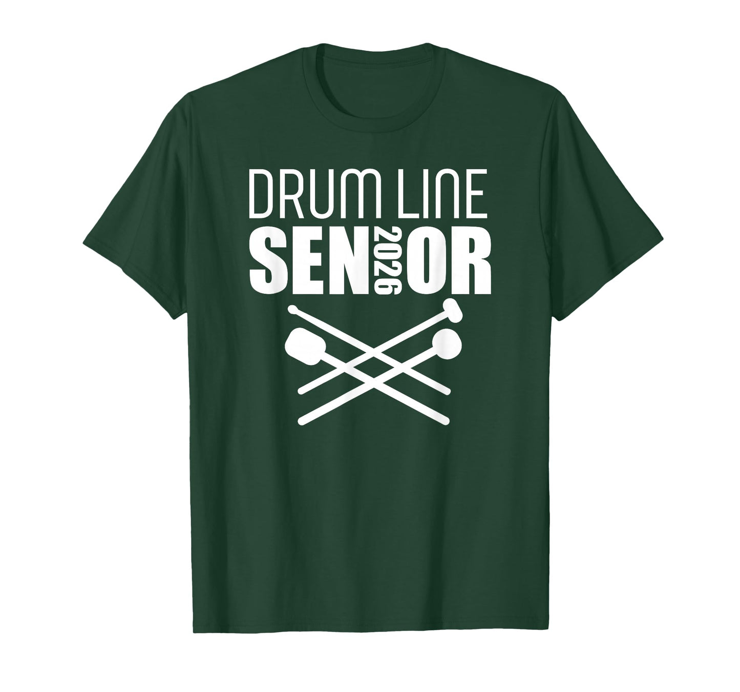 2026 Senior Drum Line Class of 2026 Marching Band T-Shirt