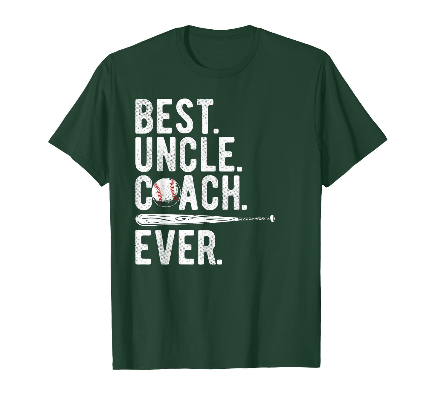 Baseball Best Uncle Coach Ever Proud Dad Daddy Father's Day T-Shirt