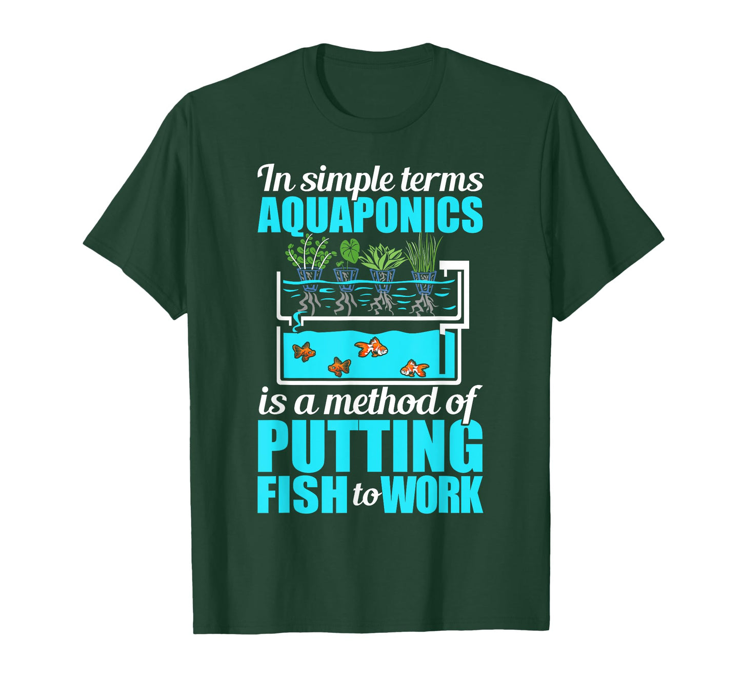 Aquaponic Plants Lover Aquaponic Gardening Aquaponic Farmer T-Shirt
