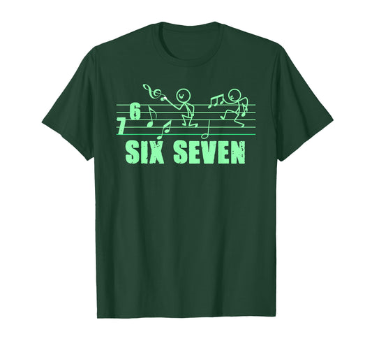 Funny Musical 67 Music Meme Slang Six Seven Music Teacher T-Shirt