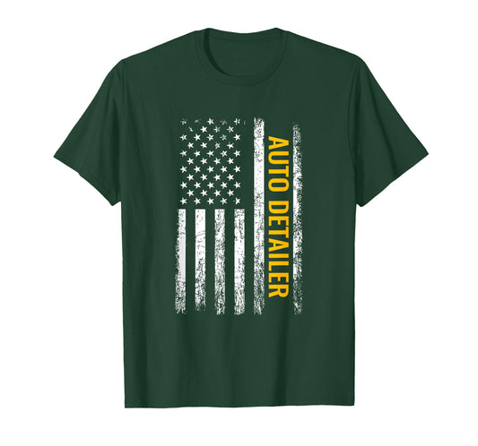 auto detailing american flag, auto detailer Women Men T-Shirt