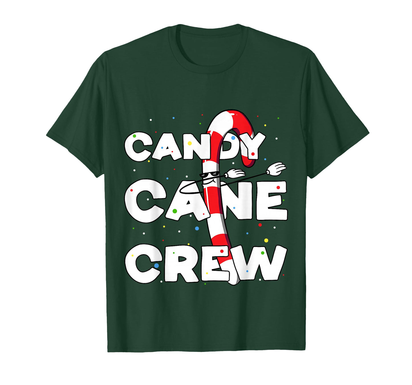 Candy Cane Crew Funny Christmas Candy Lover Dancing Candy T-Shirt
