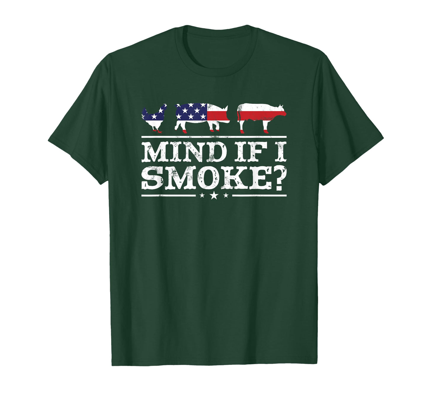 Funny BBQ Shirt Mind If I Smoke Meat Pitmaster Grill Gift T-Shirt