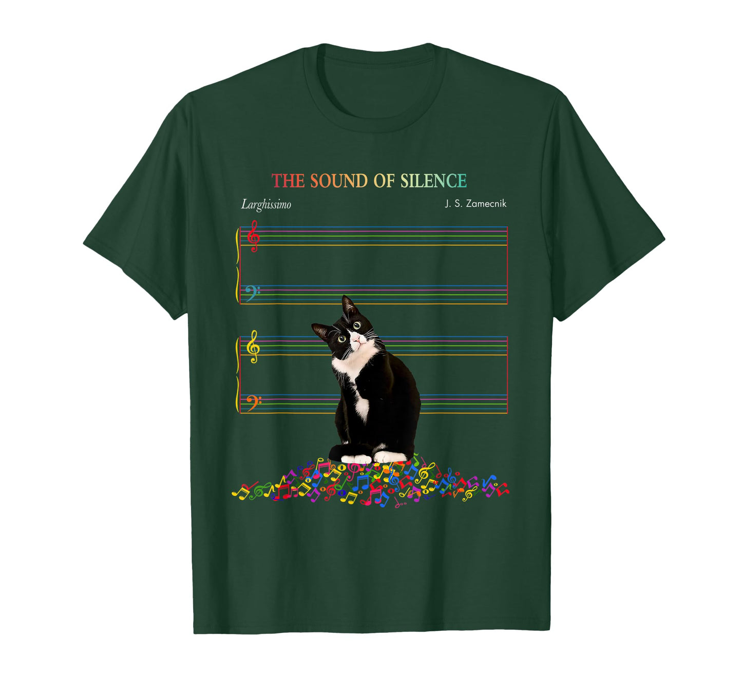 Cute Cat The Sound Of Silence T-Shirt