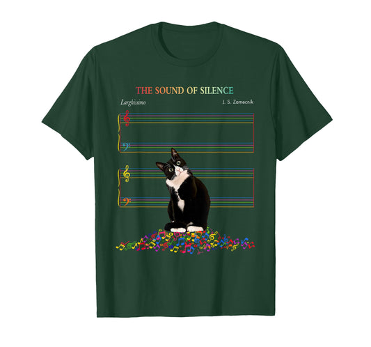 Cute Cat The Sound Of Silence T-Shirt