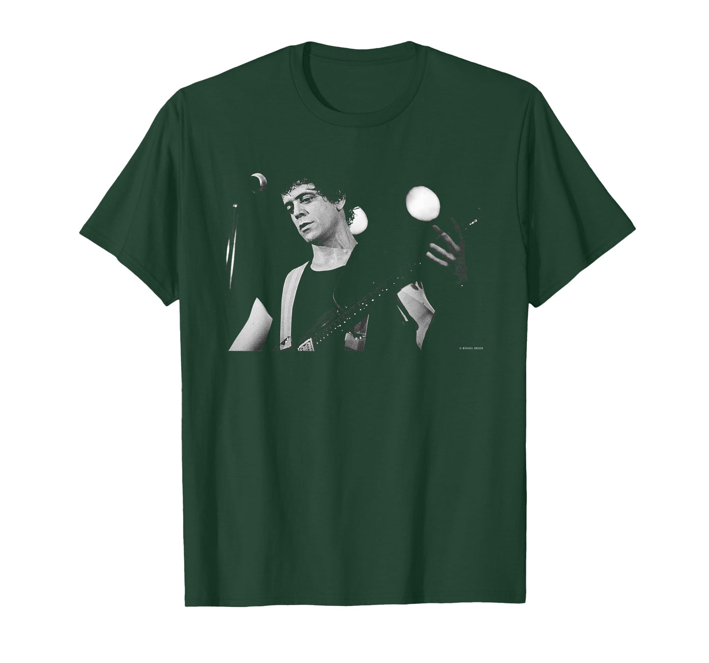 Lou Reed Perorming Live Boston 1980 by Michael Grecco T-Shirt