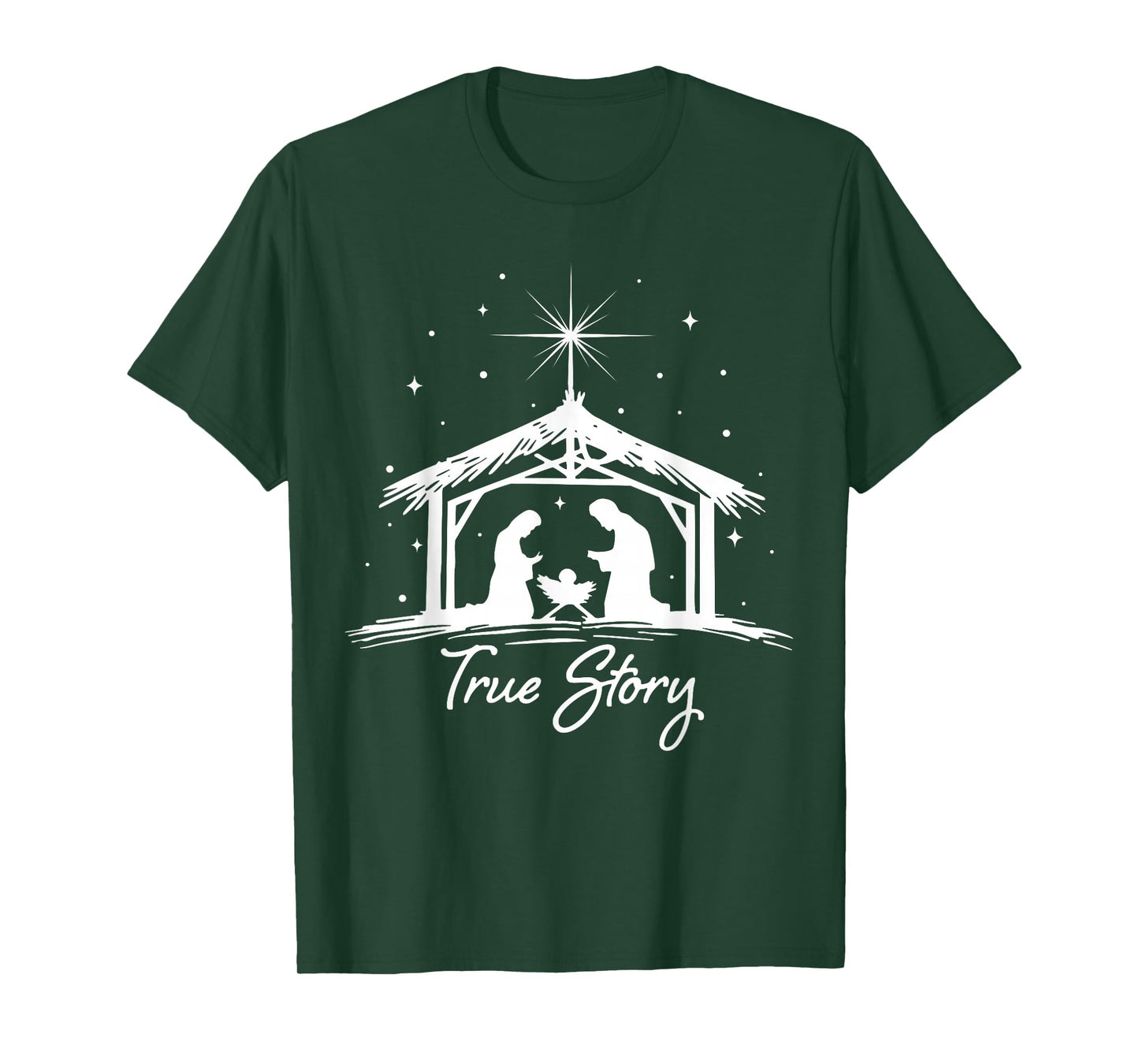 True Story of Jesus Birth Christmas Nativity Christmas T-Shirt
