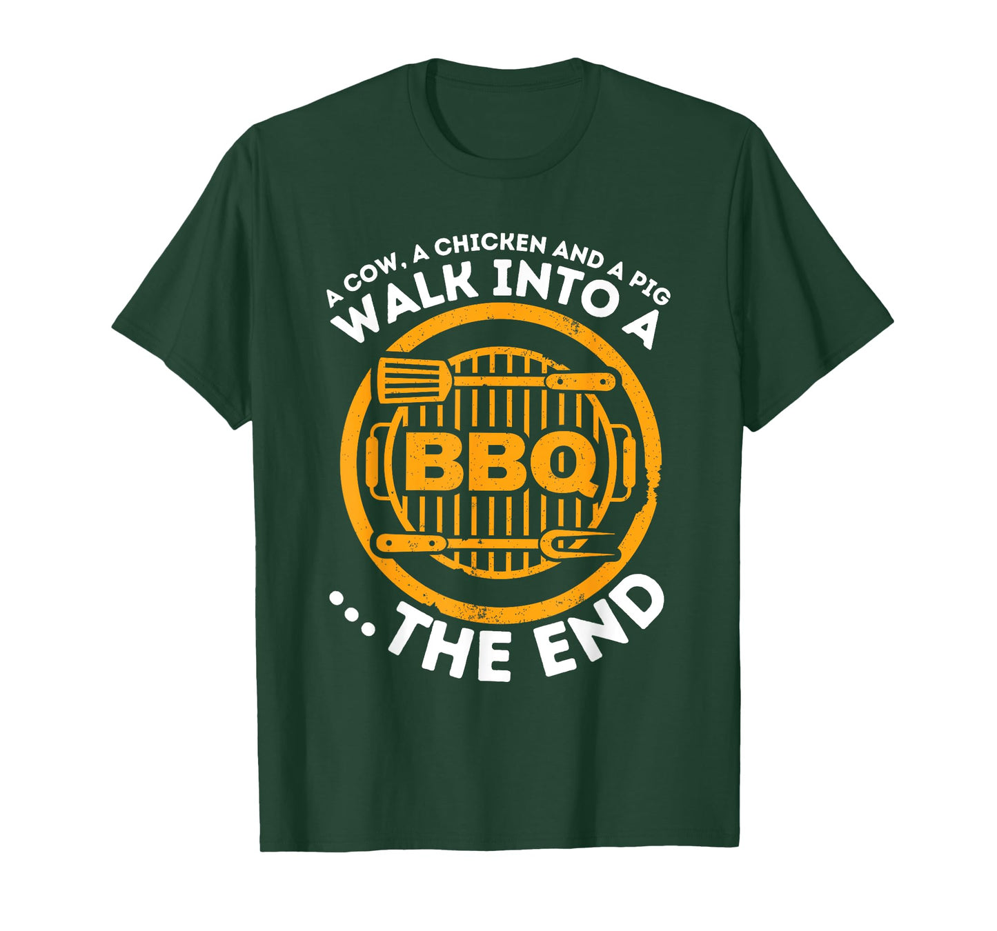 A Pig A Chicken And A Cow - Funny BBQ Smoker Barbecue Grill T-Shirt