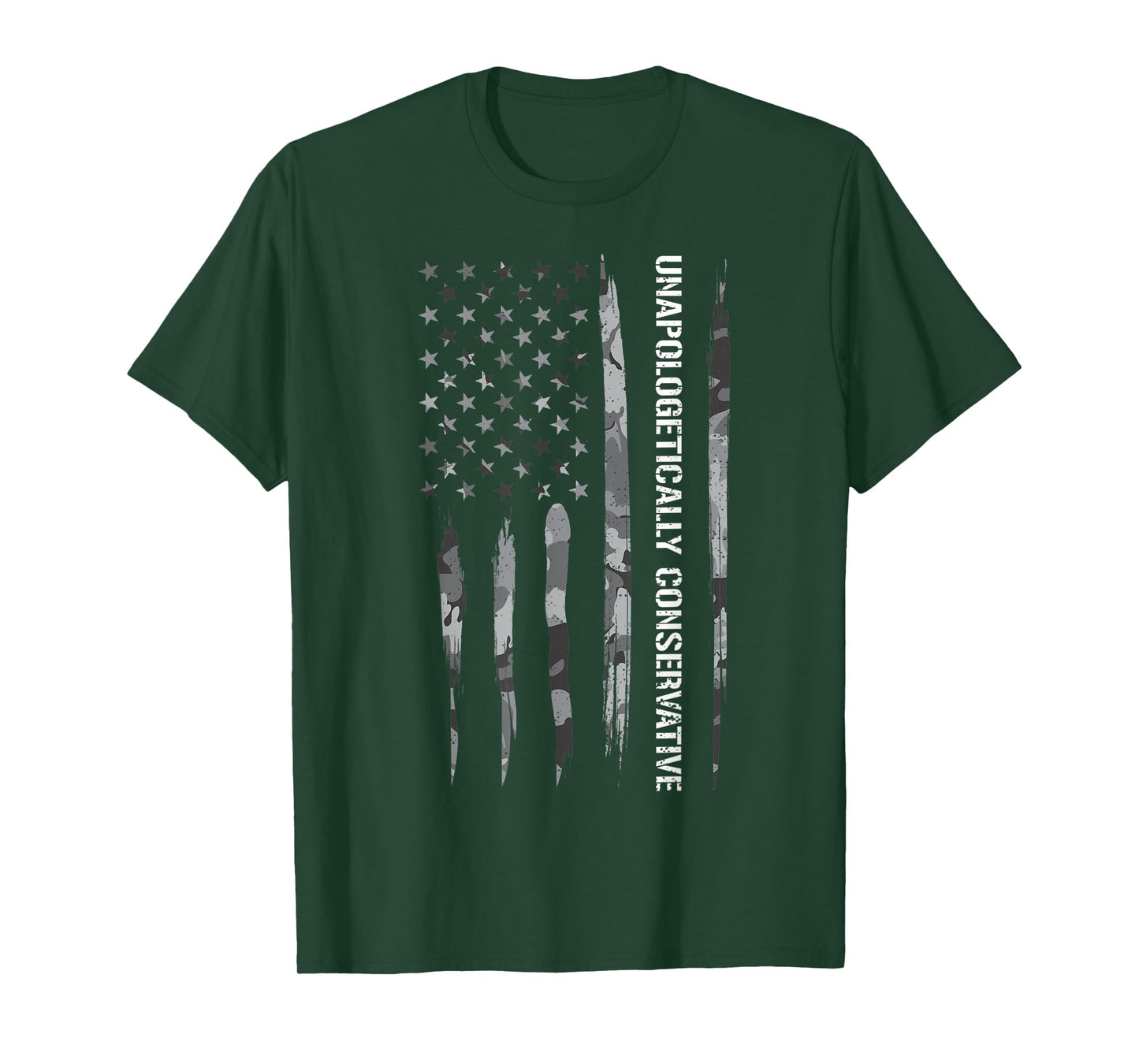 Conservative: Unapologetically Conservative - American Flag Women Men T-Shirt
