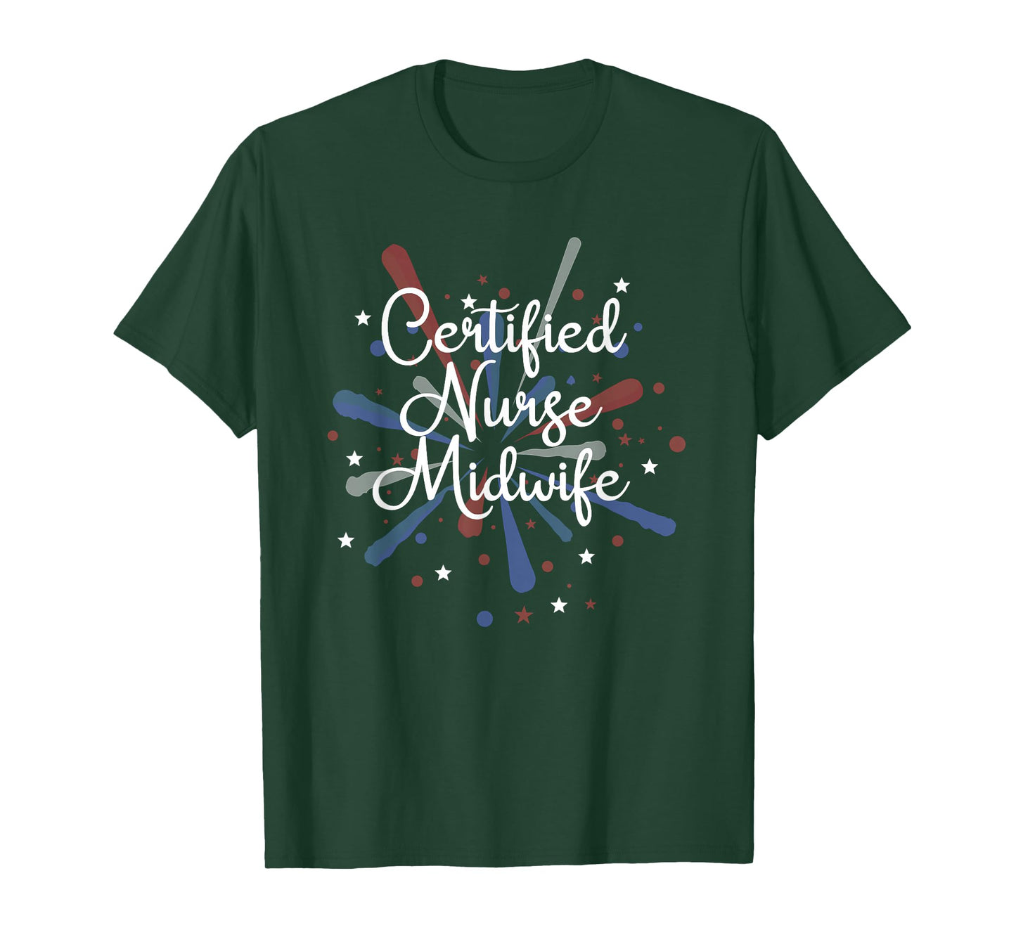 Certified Nurse Midwife Gifts Love Patriotic Nurse T-Shirt