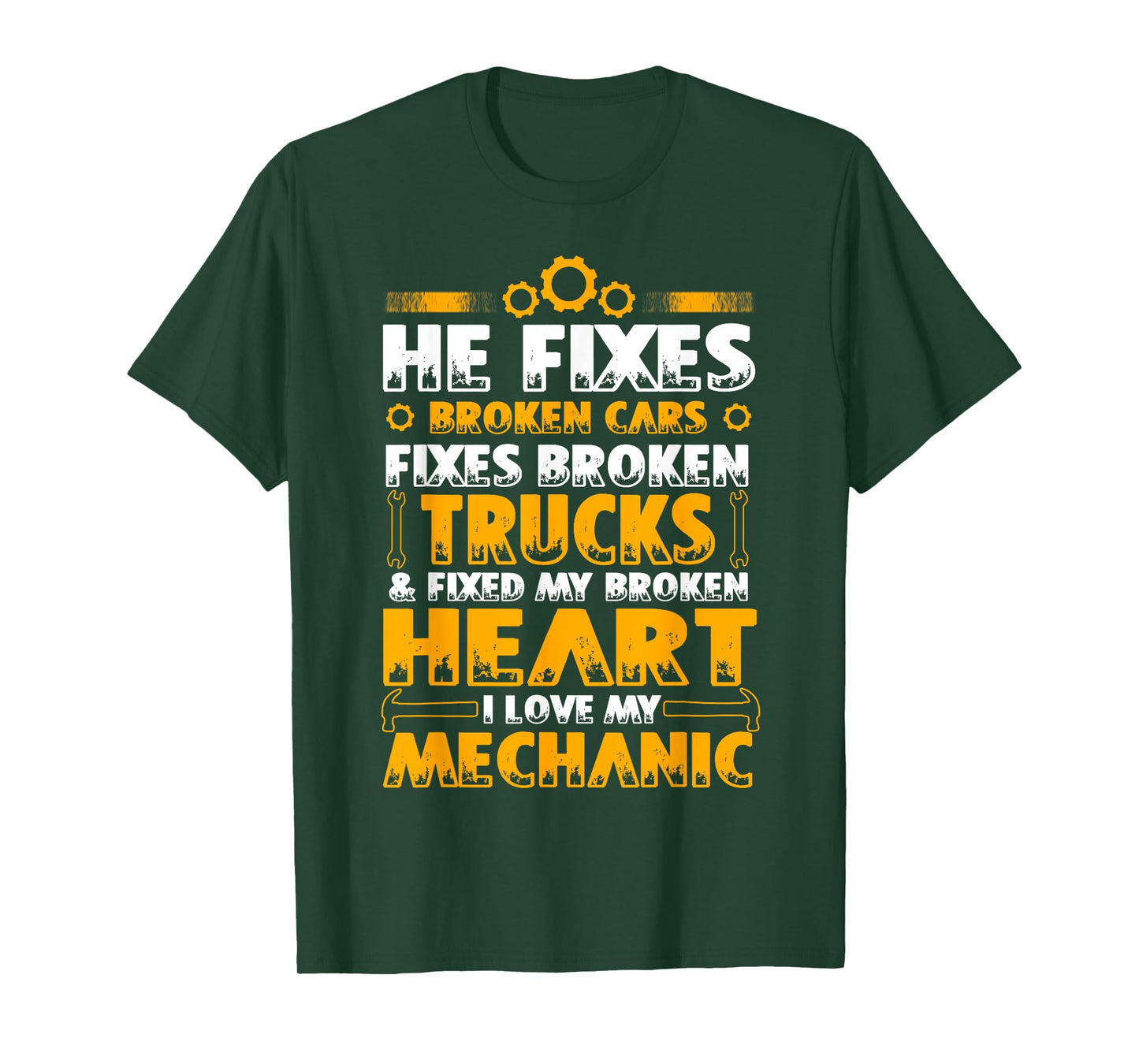 I Love My Mechanic T Shirt, Proud Mechanic's Wife T Shirt T-Shirt