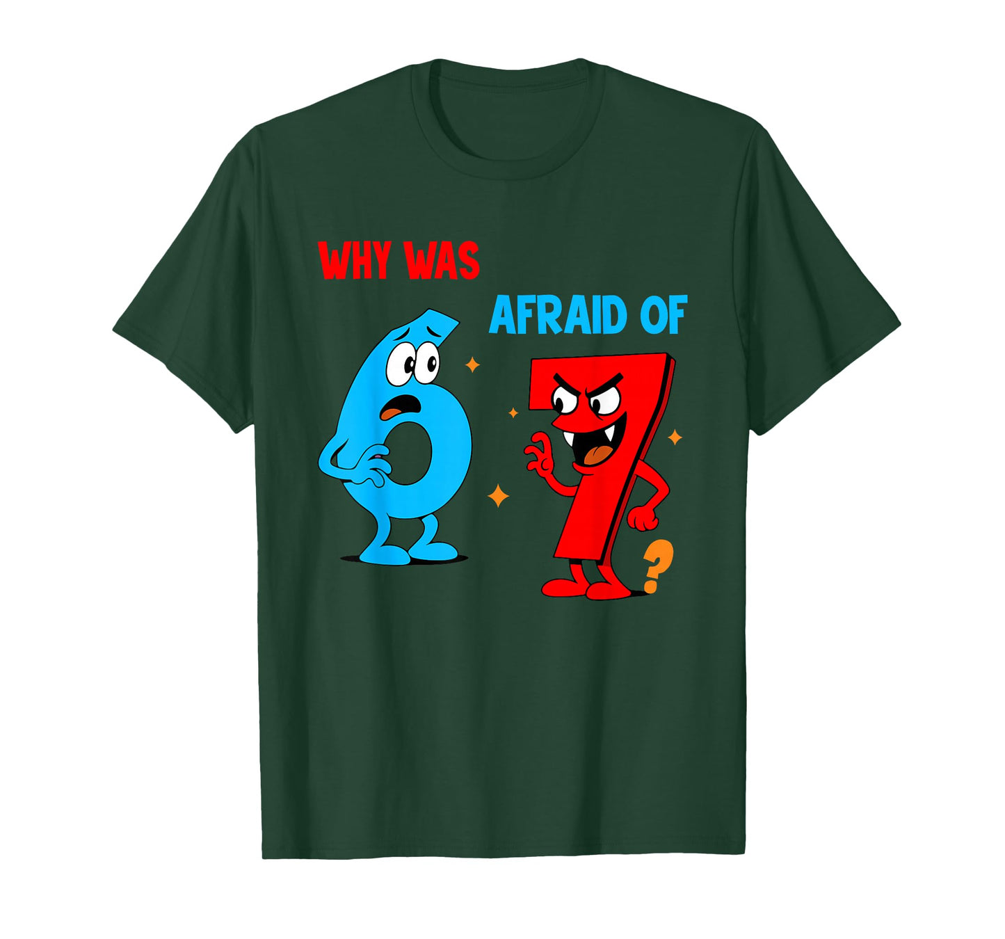 Why was 6 Afraid of 7 Funny Six Seven Meme Gen Alpha Slang T-Shirt